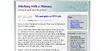 Stitching with a Shimmy blog screenshot